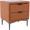 Night stand LENA 50,5x41xH54cm, cognac brown