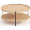 Coffee table CINDY D80xH40cm, melamine oak