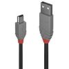 CABLE USB2 A TO MINI-B 0.5M/ANTHRA 36721 LINDY