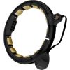 Vingrošanas riņķis HHM13 HULA HOOP BLACK/GOLD MAGNETIC WITH WEIGHT + COUNTER HMS