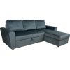 Corner sofa bed INGMAR green velvet