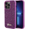 Guess PU Disco Script Metal Case Защитный Чехол для Apple iPhone 15 Pro