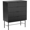 Side board SEQUENCE 179x40xH100cm, 3D black