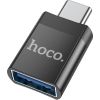 Адаптер Hoco UA17 Type-C to USB-A черный