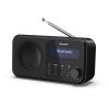 Sharp DR-P420(BK) Tokyo Portable Digital Radio, FM/DAB/DAB+, Bluetooth 5.0, USB or Battery Powered, Midnight Black
