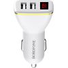 Car charger Borofone BZ11 Speed Map Dual Port white