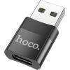 Адаптер Hoco UA17 USB-A to Type-C черный