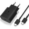 Charger original Samsung EP-TA800NB 25W + Type-C cable 25W black
