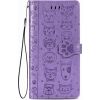 Case Cat-Dog Samsung A346 A34 5G purple