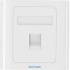 1-Port Keystone Wall Plate 86 Type Vention IFAW0 White