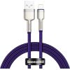 USB cable for Lightning Baseus Cafule, 2.4A, 1m (purple)