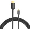 HDMI-D Male to HDMI-A Male 4K HD Cable 2m Vention AGIBH (Black)