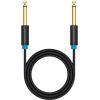 6.35mm TS Male to Male Audio Cable 1m Vention BAABF (black)
