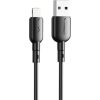 USB to Lightning cable Vipfan Colorful X11, 3A, 1m (black)