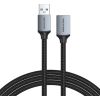 Extension Cable USB 3.0, male USB to female USB-A, Vention 2m (Black)