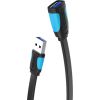 Flat USB 3.0 extender Vention VAS-A13-B300 3m Black