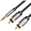 3.5mm Male to 2x RCA Male Audio Cable 1.5m Vention BCFBG Black