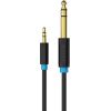 Vention BABBJ 3.5mm TRS Male to 6.35mm Male Audio Cable 5m Black