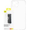 Magnetic Phone Case for iPhone 15 Plus Baseus OS-Lucent Series (Clear)