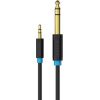 Vention BABBG 3.5mm TRS Male to 6.35mm Male Audio Cable 1.5m Black