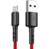 USB to Lightning cable Vipfan X02, 3A, 1.8m (red)