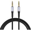 Cable Vipfan L11 mini jack 3.5mm AUX, 1m, gold plated (grey)