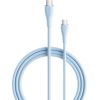 USB-C 2.0 to USB-C 5A Cable Vention TAWSG 1.5m Light Blue Silicone