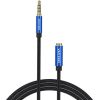 TRRS 3.5mm Male to 3.5mm Female Audio Extender 5m Vention BHCLJ Blue