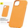 Phone Case for iPhone 15 Plus Baseus Fauxther Series (Orange)