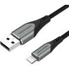 USB 2.0 cable to Lightning, Vention LABHF, 1m (Gray)