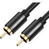 RCA (Coaxial) male to male cable Vention VAB-R09-B200, 2m (black)