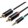 Audio Adapter Cable 3.5mm Male to 2x Male RCA 8m Vention BCLBK Black