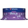 Verbatim DVD+R Matt Silver 4,7GB 16x 25gb. spindle iepakojumā