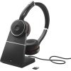 Jabra Evolve 75 SE MS Stereo Wireless Bluetooth Headset, With Charging Stand