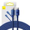 Baseus Crystal Shine cable USB-C to USB-C, 100W, 2m (blue)