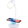 Grundig LED desk lamp 3:1 12-12-32cm include wireless charger 10W and built-in Bluetooth speaker