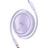 Cable USB-C to USB-C Baseus Free2Draw, PD, 100W, 1m (purple)