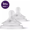 Philips Avent Natural Response pudeļu silikona knupīši, lēna plūsma, 1M+ (2 gab.) - SCY963/02