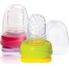 Kidsme Food Pouch adapteris mazuļa ēdināšanai no biezenīšu stāvpakām 2 gab,Lime&Lavender - 160490 LILA