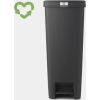 BRABANTIA atkritumu tvertne StepUp ar pedāli, 40l, dark grey - 800023