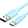 USB 2.0 A to USB-C 3A Cable Vention COKSH 2m Light Blue