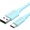 USB 2.0 A to USB-C 3A cable 1.5m Vention COKSG light blue