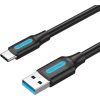 USB 3.0 A to USB-C Cable Vention COZBF 1m Black PVC