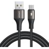 Joyroom Cable Light-Speed USB to USB-C SA25-AC3 / 3A / 1.2m (black)