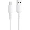 USB to USB-C cable Vipfan Colorful X11, 3A, 1m (white)