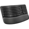 LOGITECH Wave Bluetooth ergonomic keyboard - GRAPHITE - US INT'L