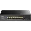 Cudy GS1008PS2 network switch Unmanaged Gigabit Ethernet (10/100/1000) Power over Ethernet (PoE) Black