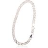 Серебряная цепочка Мона-лиза 4,9 мм, алмазная обработка граней #2400062-bracelet, Серебро 925°, длина: 17 см, 5.6 гр.