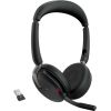 Jabra Evolve2 65 Flex Duo, Headset (black, Stereo, Microsoft Teams, USB-A, Link380a)