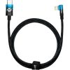 Baseus USB-C to Lightning MVP 20W 1m Cable (Black-blue) USB vads